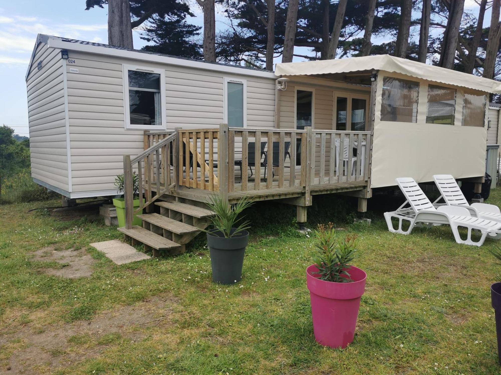 Mobilhome Vue Ocean La Costa Breizha Quiberon Luaran gambar