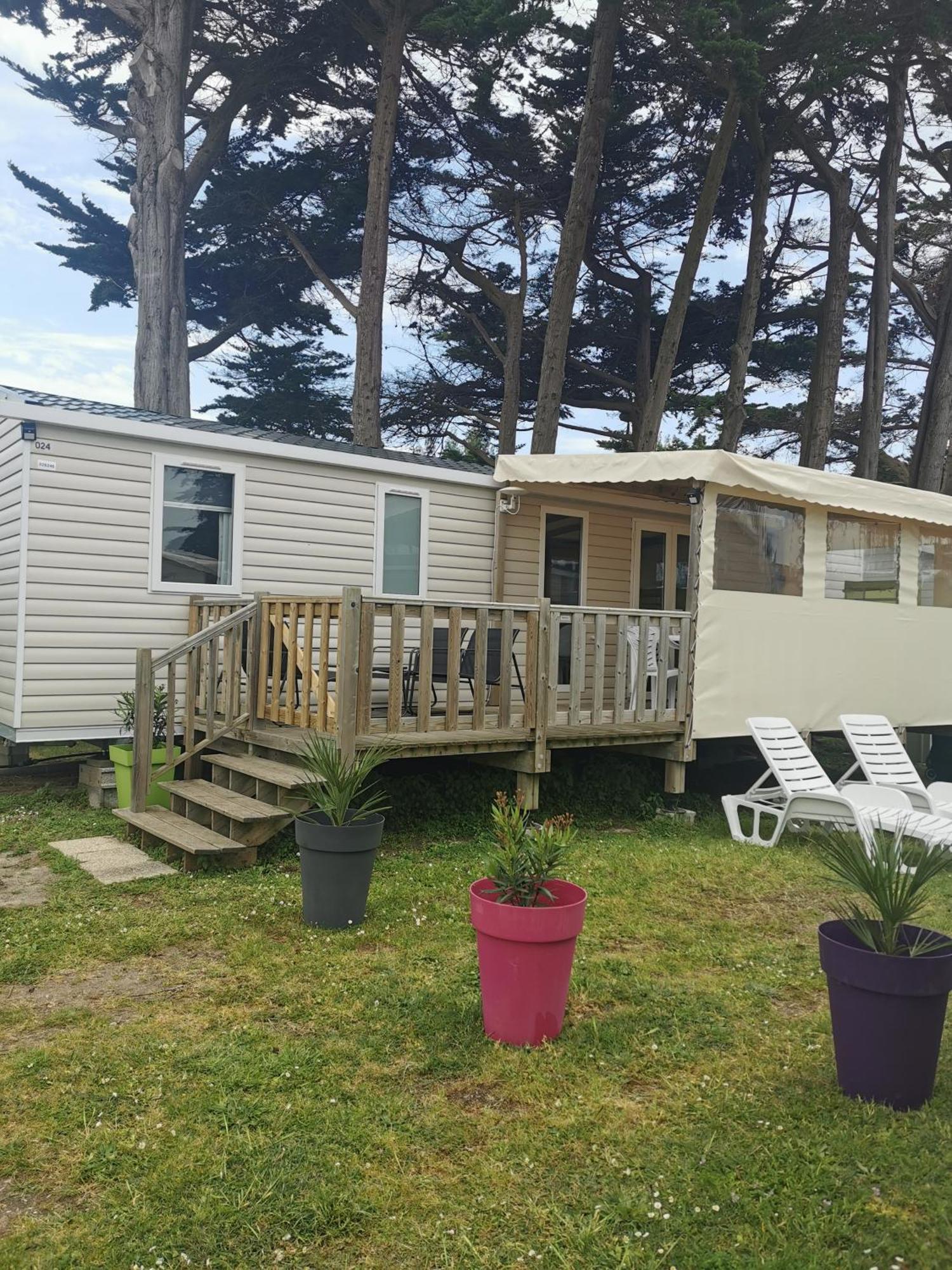 Mobilhome Vue Ocean La Costa Breizha Quiberon Luaran gambar